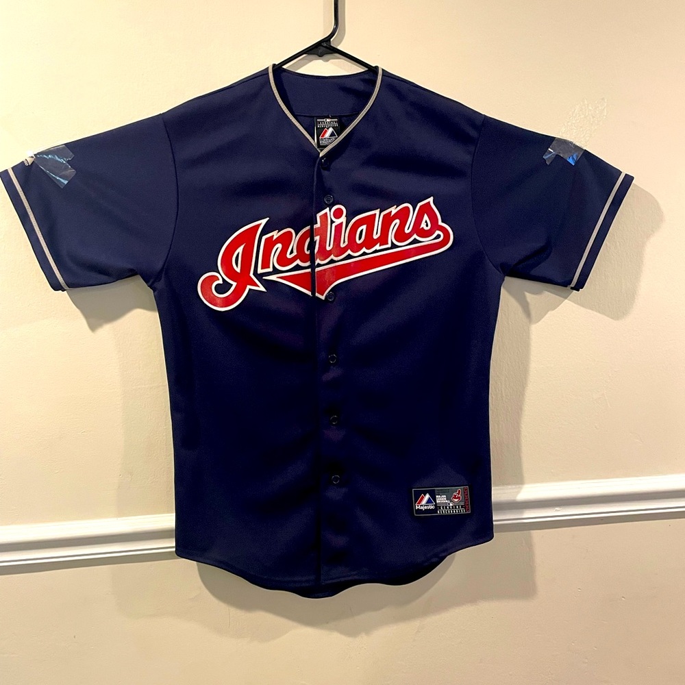 BEAUTIFUL MAJESTIC CLEVELAND INDIANS JERSEY SZ M EXCELLENT CONDITION